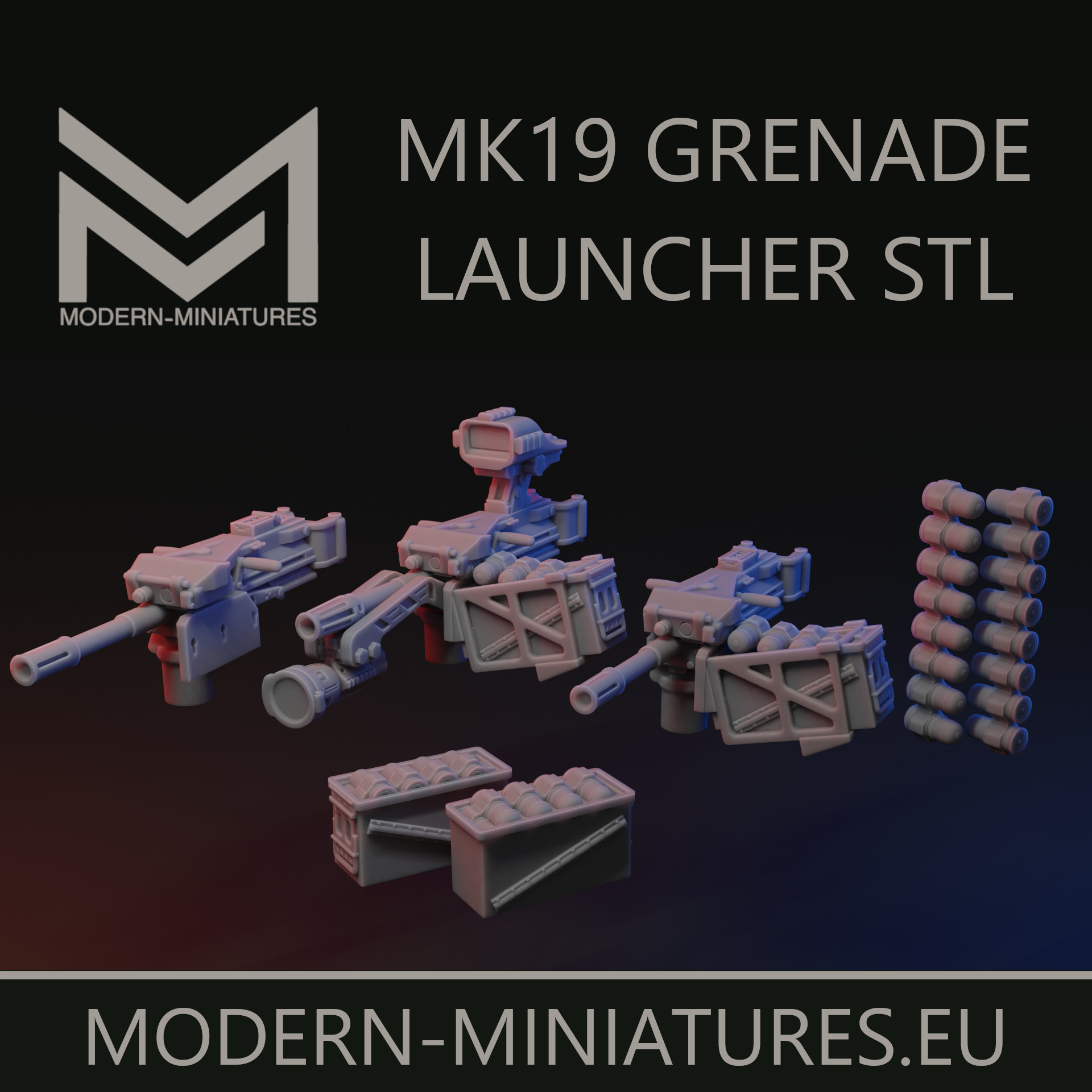 MK19 Grenade Launcher weapon option AGL
